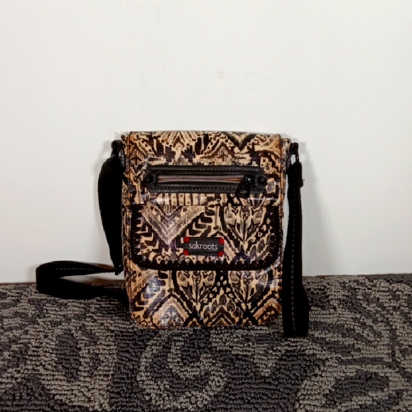 Sakroots Patterned Crossbody Bag Artist Circle Small Flap Boho Purse - Picture 1 of 13